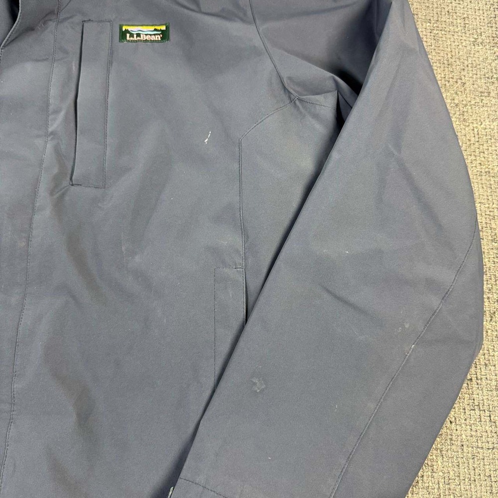 L.L. Bean Weather-Ready Hooded Jacket Mens XL Navy Blue Gorpcore Shell - Picture 6 of 16